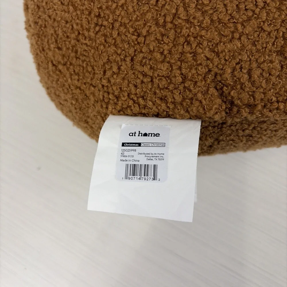 At Home Christmas Bear Nutcracker Christmas Throw Pillow 16